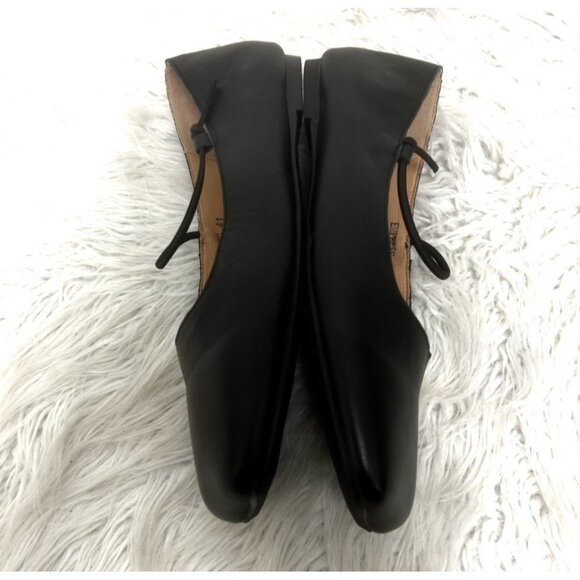 Empress Square Toe Black Ballet Flat Shoes Soft Comfy Leather Eur Size 41 US 10 - Picture 8 of 12
